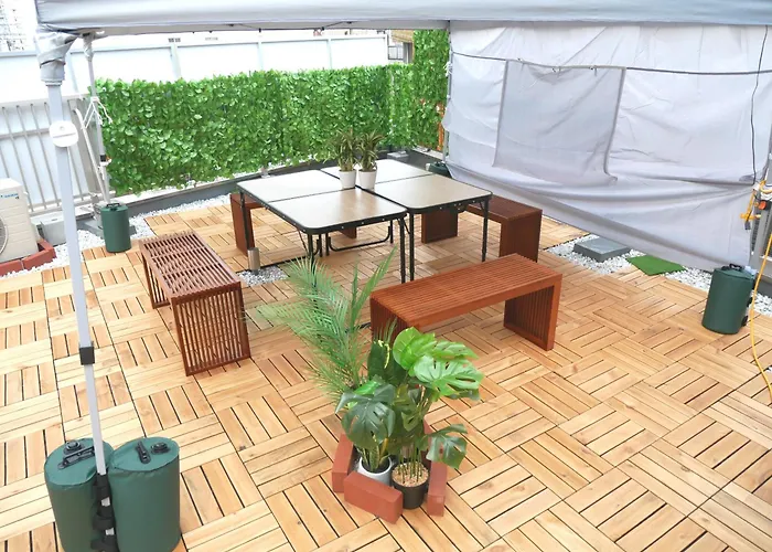 大阪西九条stay2 屋上bbq可