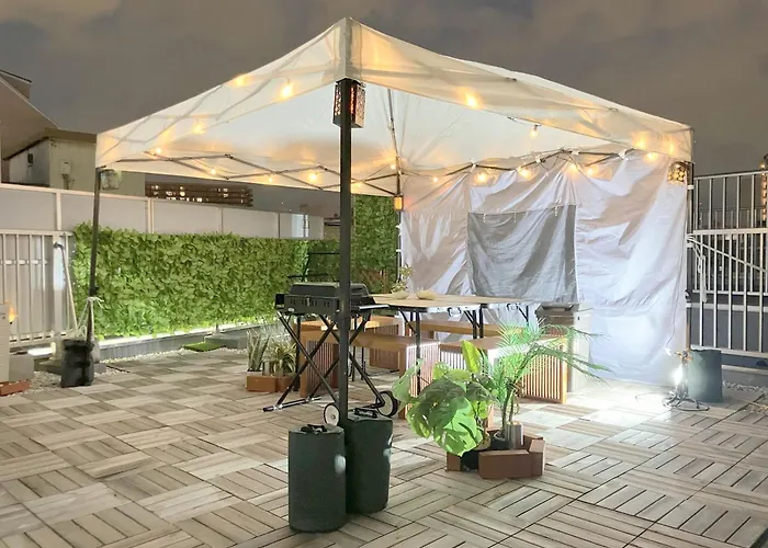 大阪西九条stay2 屋上bbq可